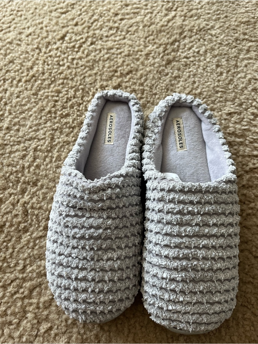 AEROSOLES Neutral Light Gray Slip-On Footwear